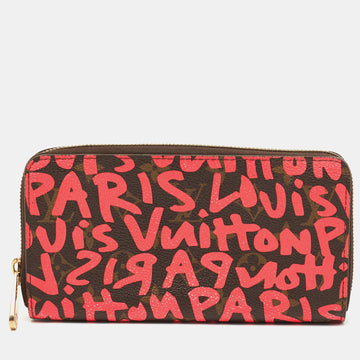 Louis Vuitton Pink Graffiti Stephen Sprouse Limited Edition Zippy Wallet