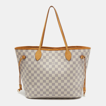 Louis Vuitton Damier Azur Canvas Neverfull MM Bag