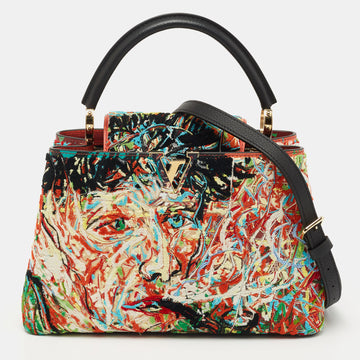 Louis Vuitton Multicolor Embroidery Fabric and Leather Limited Edition 131/200 Zeng Fanzhi Artycapucines PM Bag