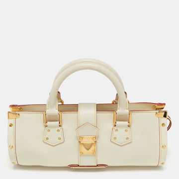 Louis Vuitton White Suhali Leather L'Epanoui PM Bag