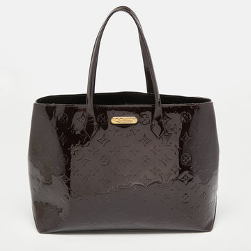 Louis Vuitton Amarante Monogram Vernis Wilshire MM Bag