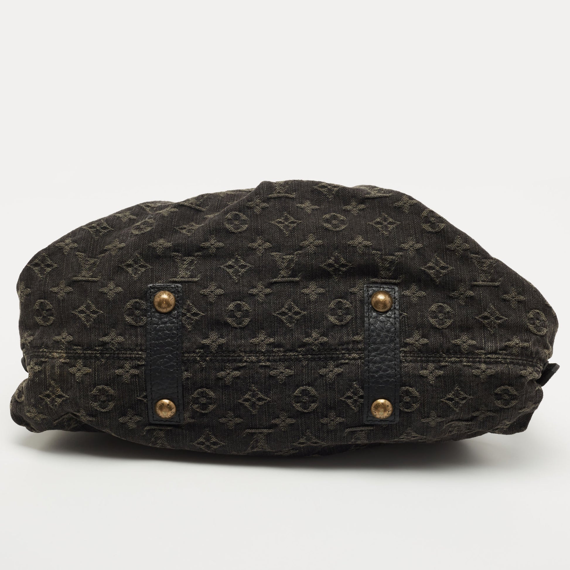 Louis Vuitton Black Monogram Denim Neo Cabby MM Handbag, Luxury