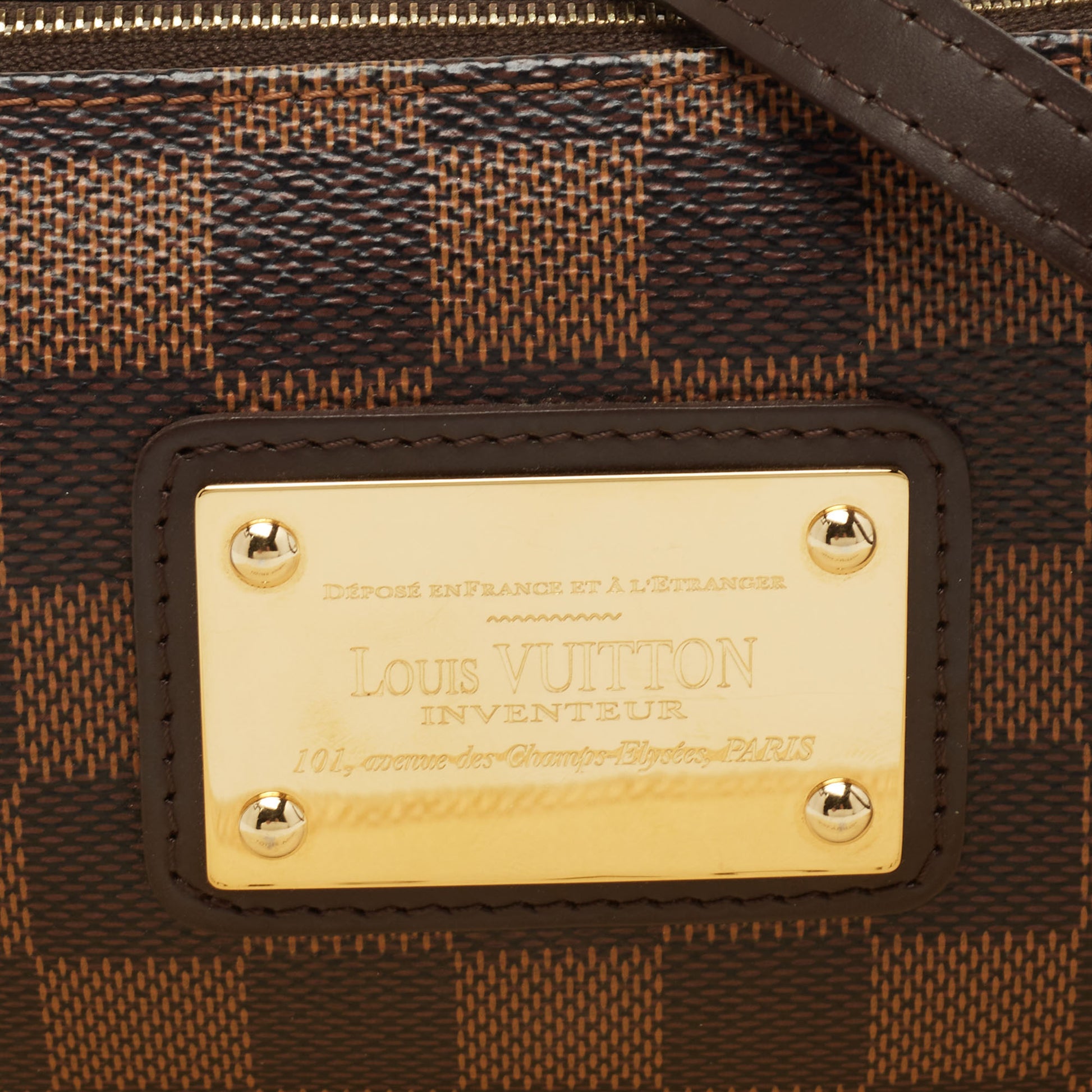 LOUIS VUITTON - Damier Ebene Canvas Eva Pochette – thevintagecaffe