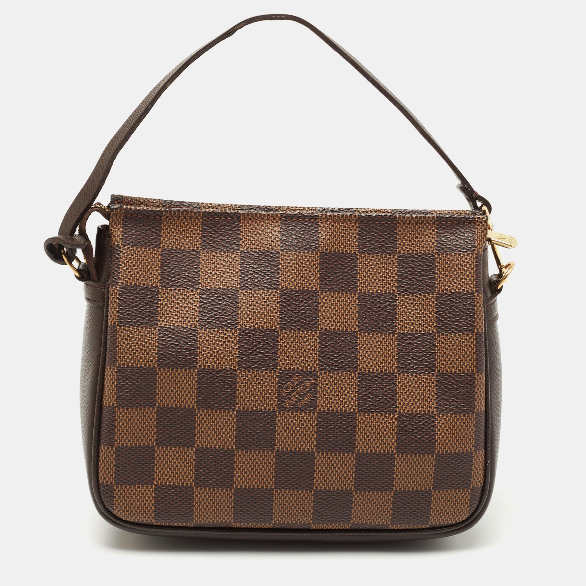 Louis Vuitton Damier Ebene Canvas Trousse Pochette Bag Louis