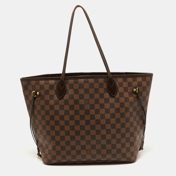 Louis Vuitton Damier Ebene Canvas Neverfull MM Bag