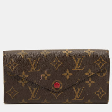 Louis Vuitton Red Monogram Canvas Josephine Wallet