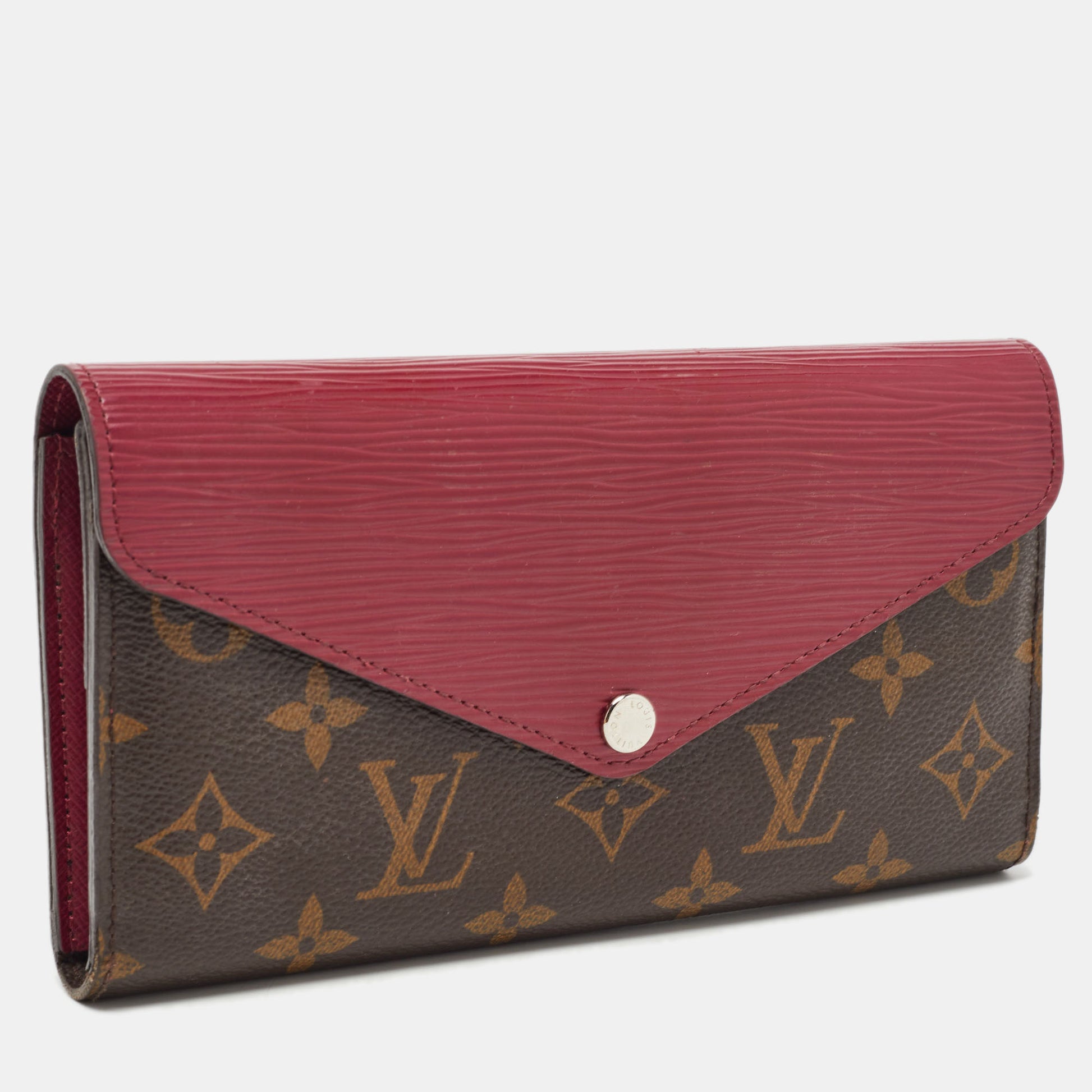 Louis Vuitton Marie Lou Long Monogram Epi Fuchsia Wallet