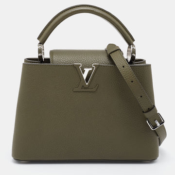 Louis Vuitton Green Taurillon Leather Capucines BB Bag