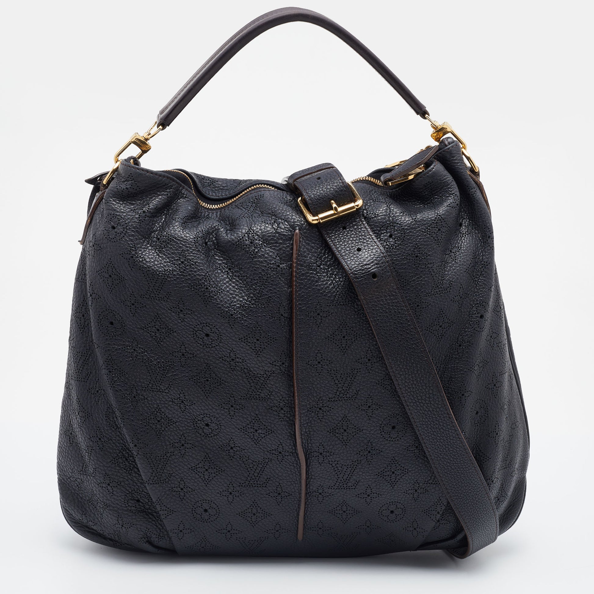 Louis Vuitton Selene PM Mahina Leather Tote Shoulder Bag