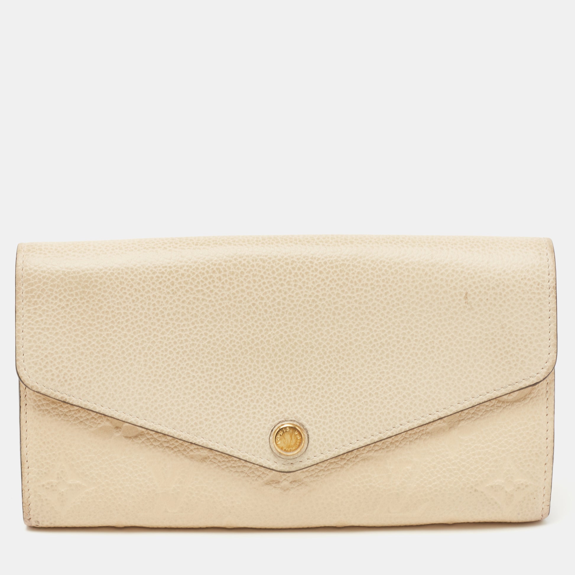 Louis Vuitton Sarah Wallet Dove/Cream Monogram Empreinte