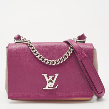 LOUIS VUITTON Tri Color Leather Lockme II Bag