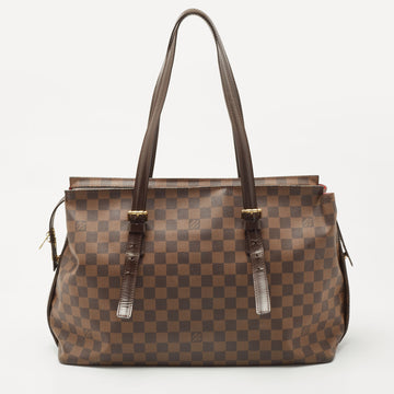 LOUIS VUITTON Damier Ebene Canvas Chelsea Bag