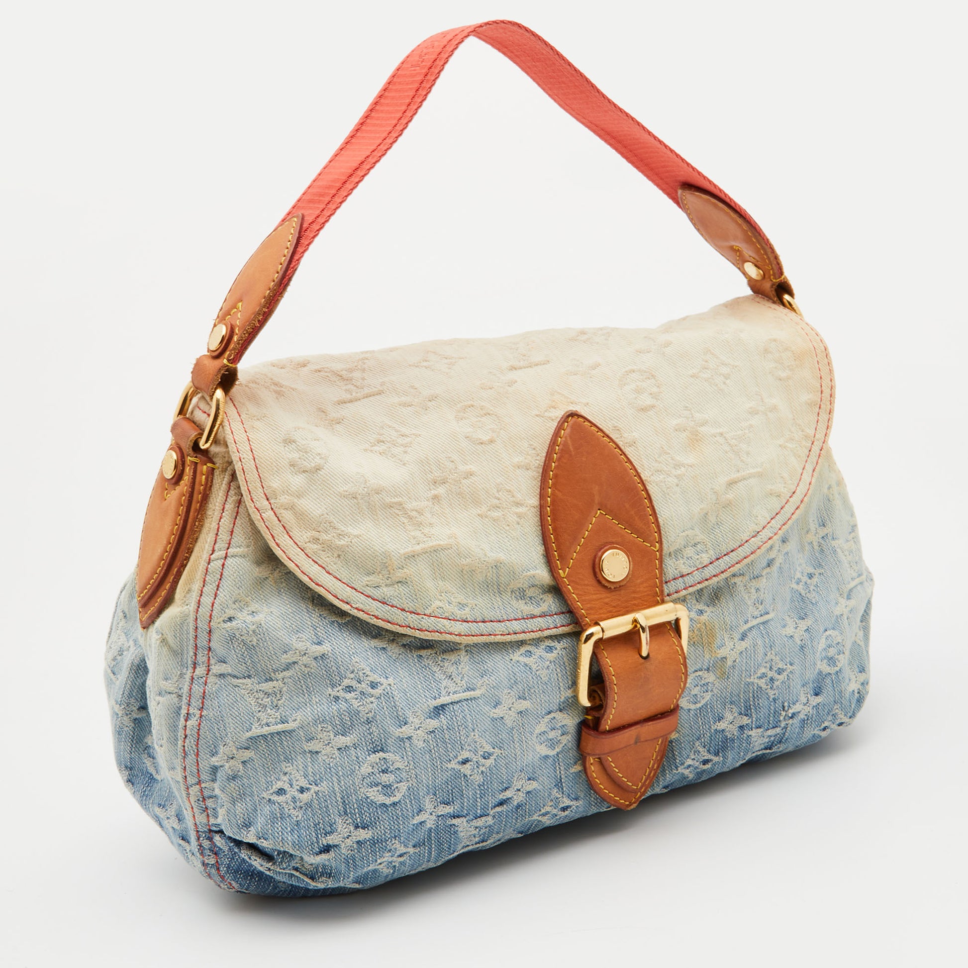 LOUIS VUITTON BLUE DENIM MONOGRAM SUNSHINE BAG