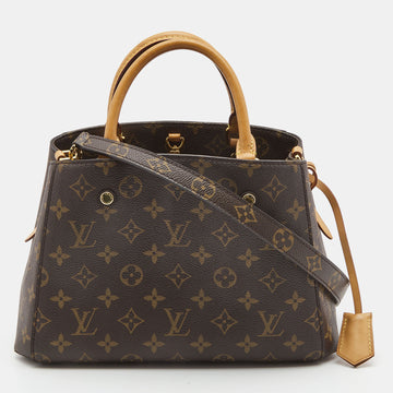 LOUIS VUITTON Monogram Canvas Montaigne BB Bag