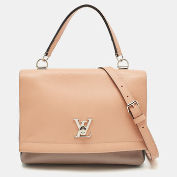 LOUIS VUITTON Tricolor Leather Lockme II Top Handle Bag