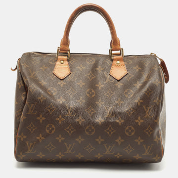 LOUIS VUITTON Used Handbag Monogram Speedy 30 Satchel