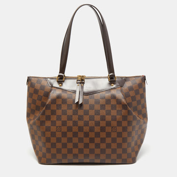 LOUIS VUITTON Damier Ebene Canvas and Leather Westminister GM Bag