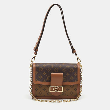 LOUIS VUITTON Monogram/Monogram Reverse Canvas Dauphine MM Bag