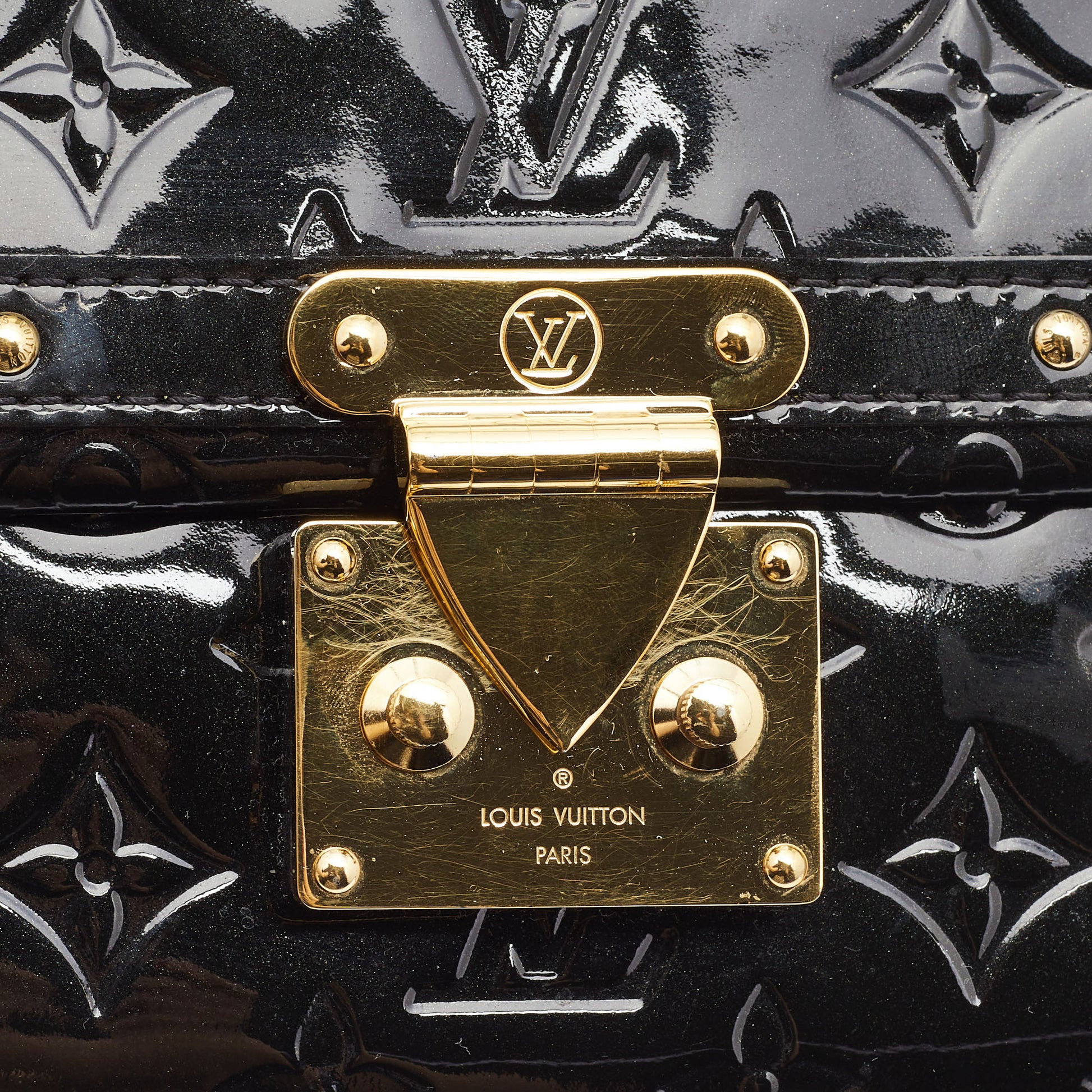 Louis Vuitton Black Monogram Vernis Venice Bag - ShopStyle