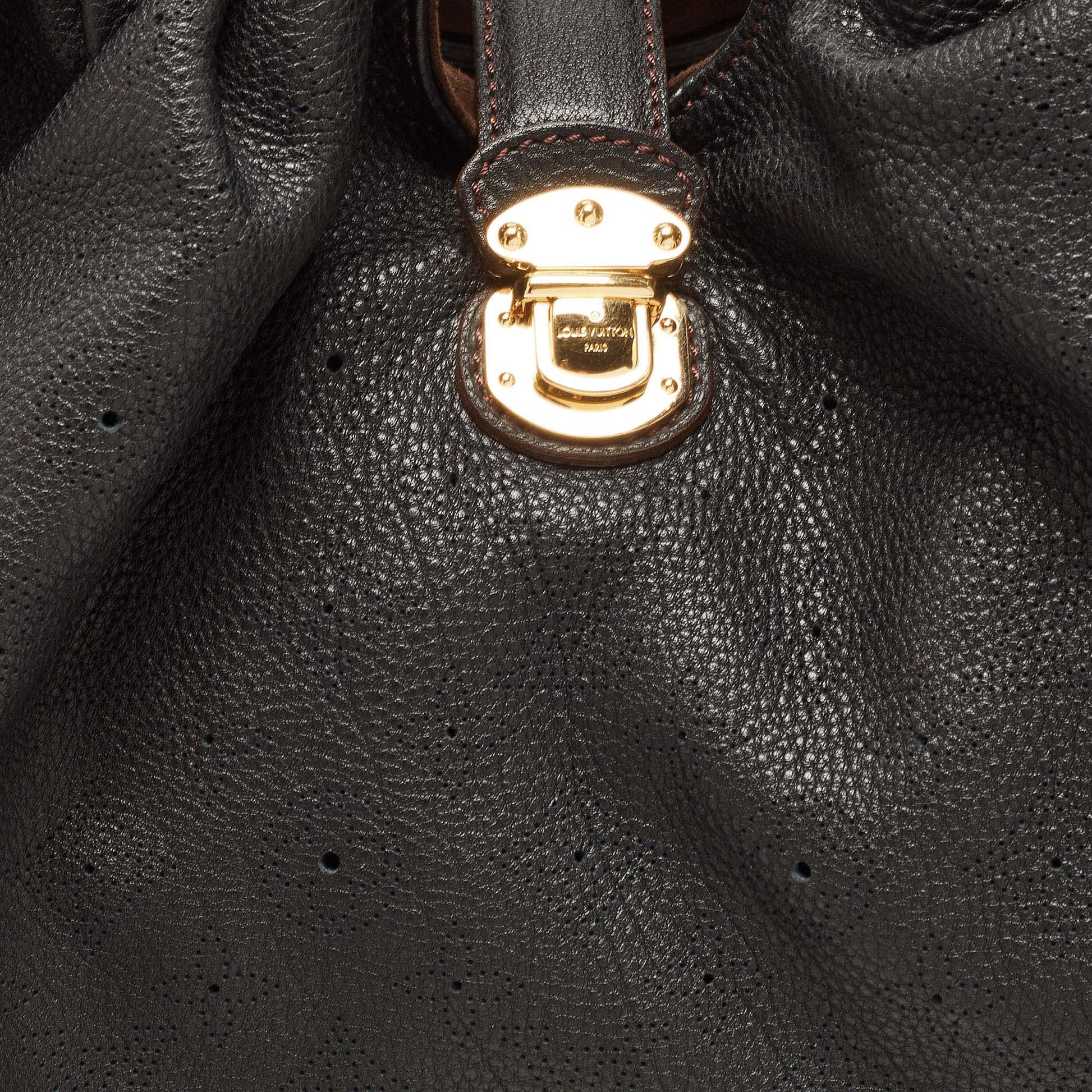 Louis Vuitton Metallic Monogram Mahina Leather Surya XL Bag at