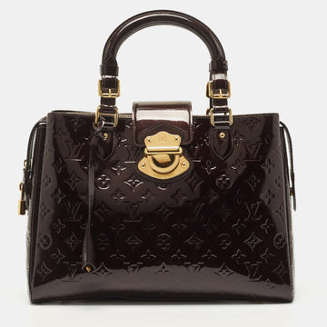 LOUIS VUITTON Amarante Monogram Vernis Melrose Avenue Bag