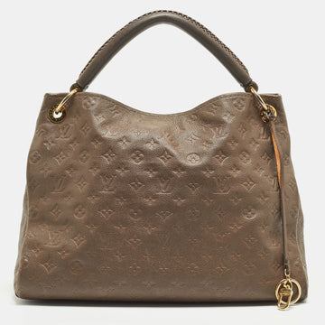 LOUIS VUITTON Terre Monogram Empreinte Leather Artsy MM Bag