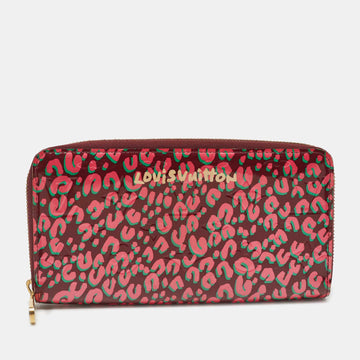 LOUIS VUITTON Rouge Fauviste Monogram Vernis Limited Edition Zippy Wallet