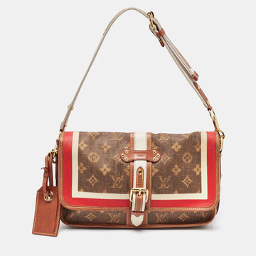 LOUIS VUITTON Multi Canvas Tisse Porte Rayures Shoulder Bag