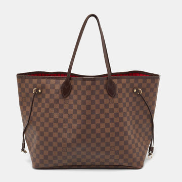 LOUIS VUITTON Damier Ebene Canvas Neverfull GM Bag