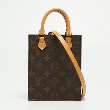 LOUIS VUITTON Monogram Canvas Petit Sac Plat Bag