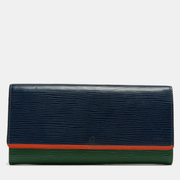 LOUIS VUITTON Tricolor Epi Leather Flore Wallet