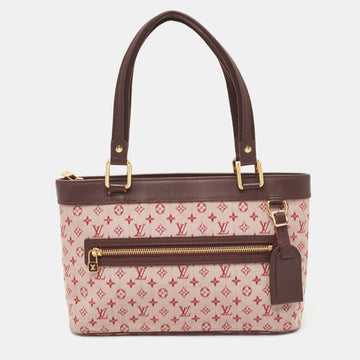 LOUIS VUITTON Pink Monogram Mini Lin Lucille PM TST Bag