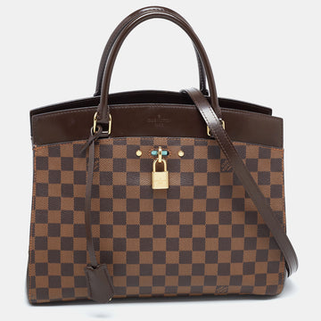 LOUIS VUITTON Damier Ebene Canvas Rivoli MM Bag