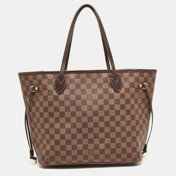 LOUIS VUITTON Damier Ebene Canvas Neverfull MM Bag