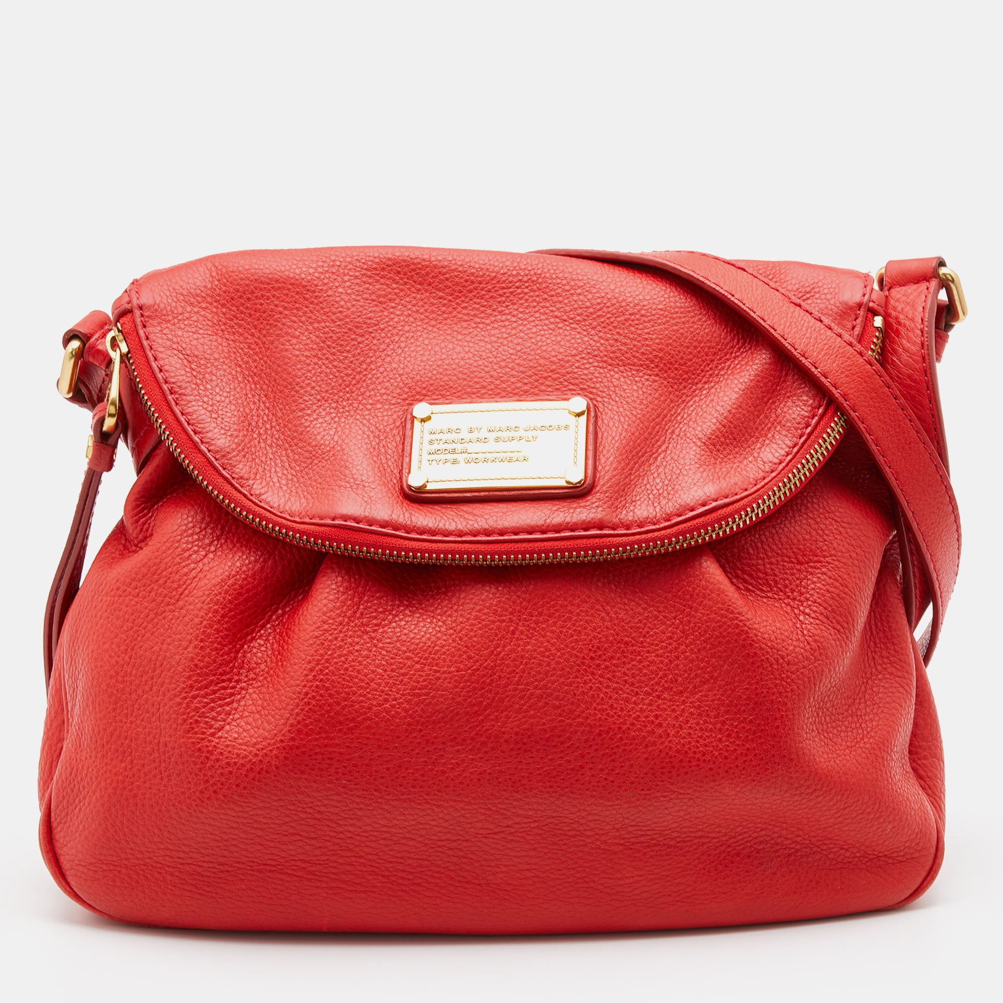 Marc by Marc Jacobs Orange Leather Classic Q Natasha Crossbody