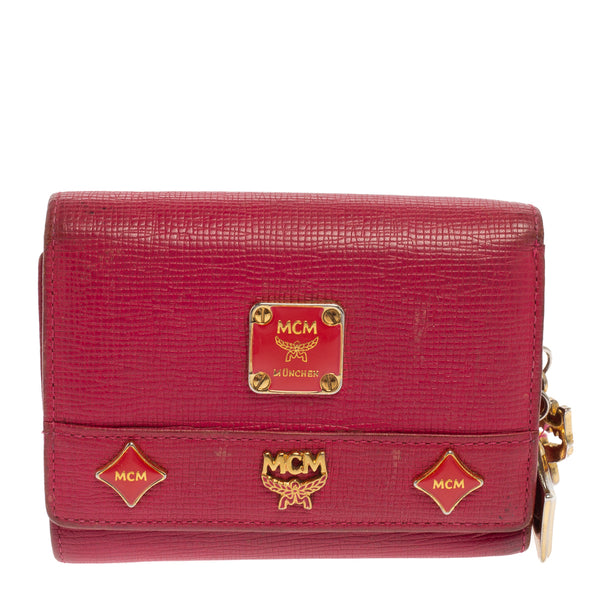 Dark pink discount mcm