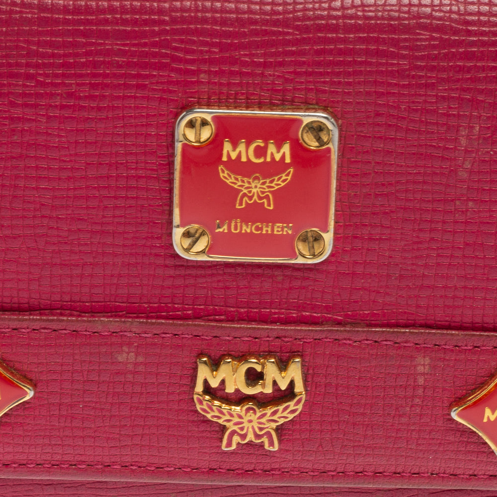 Dark pink discount mcm