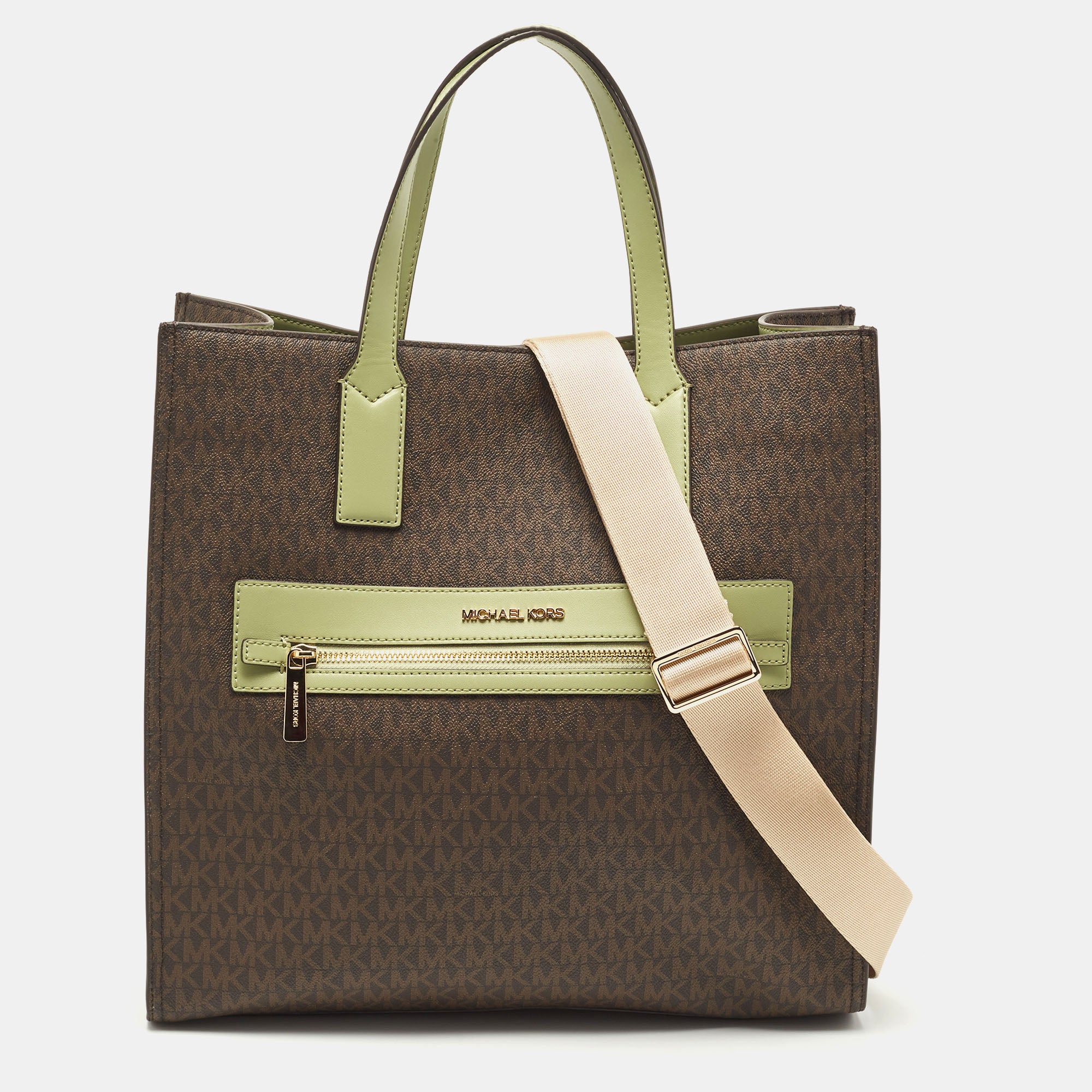 Buy Michael Kors Handbag Dark Textile Fibers - Brown At 21% Off |  Editorialist