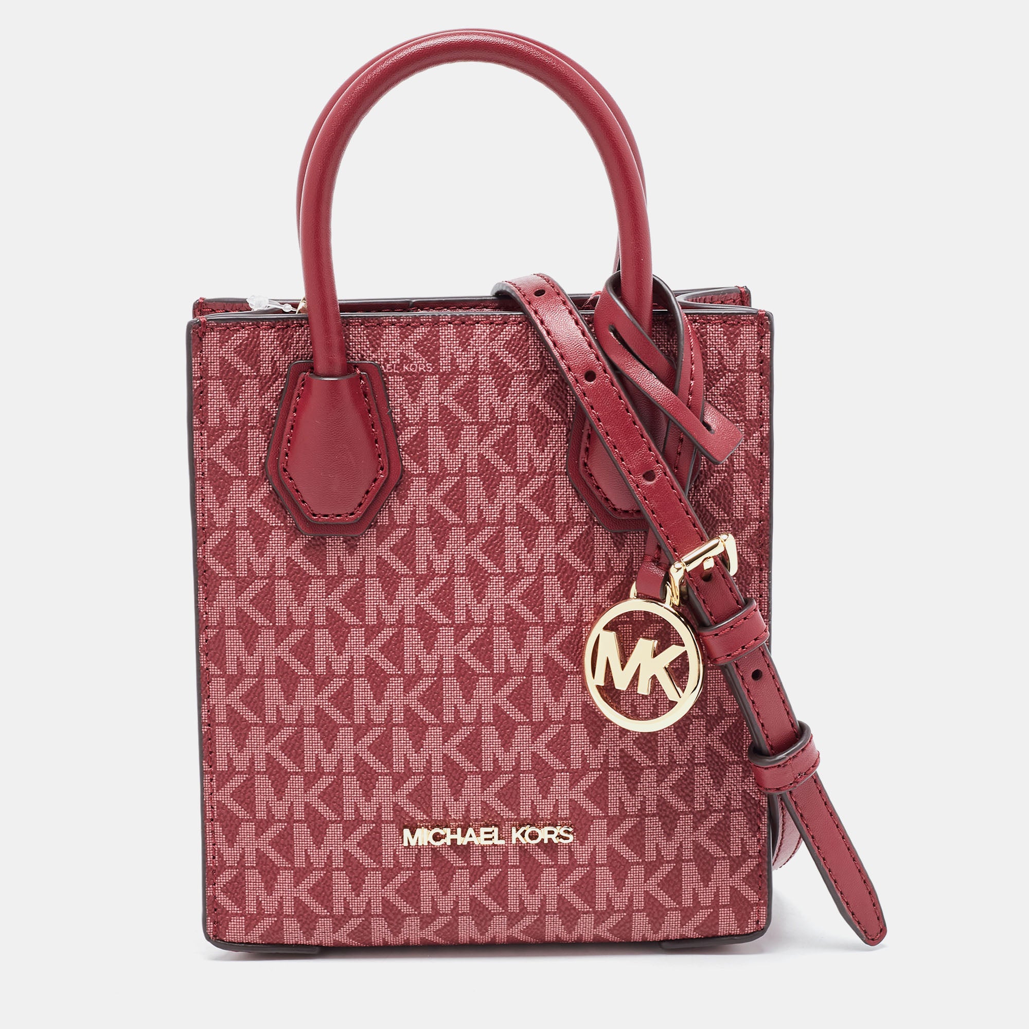 Michael kors 2025 maroon tote