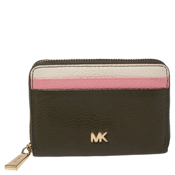 MICHAEL KORS Multicolor Leather Mott Zip Around Wallet