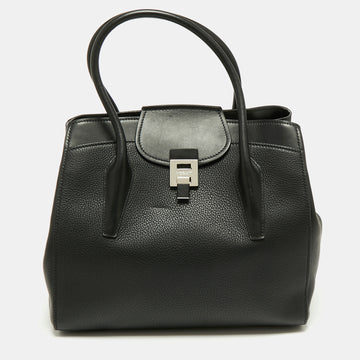 MICHAEL KORS Collection Black Leather Blancroft Tote