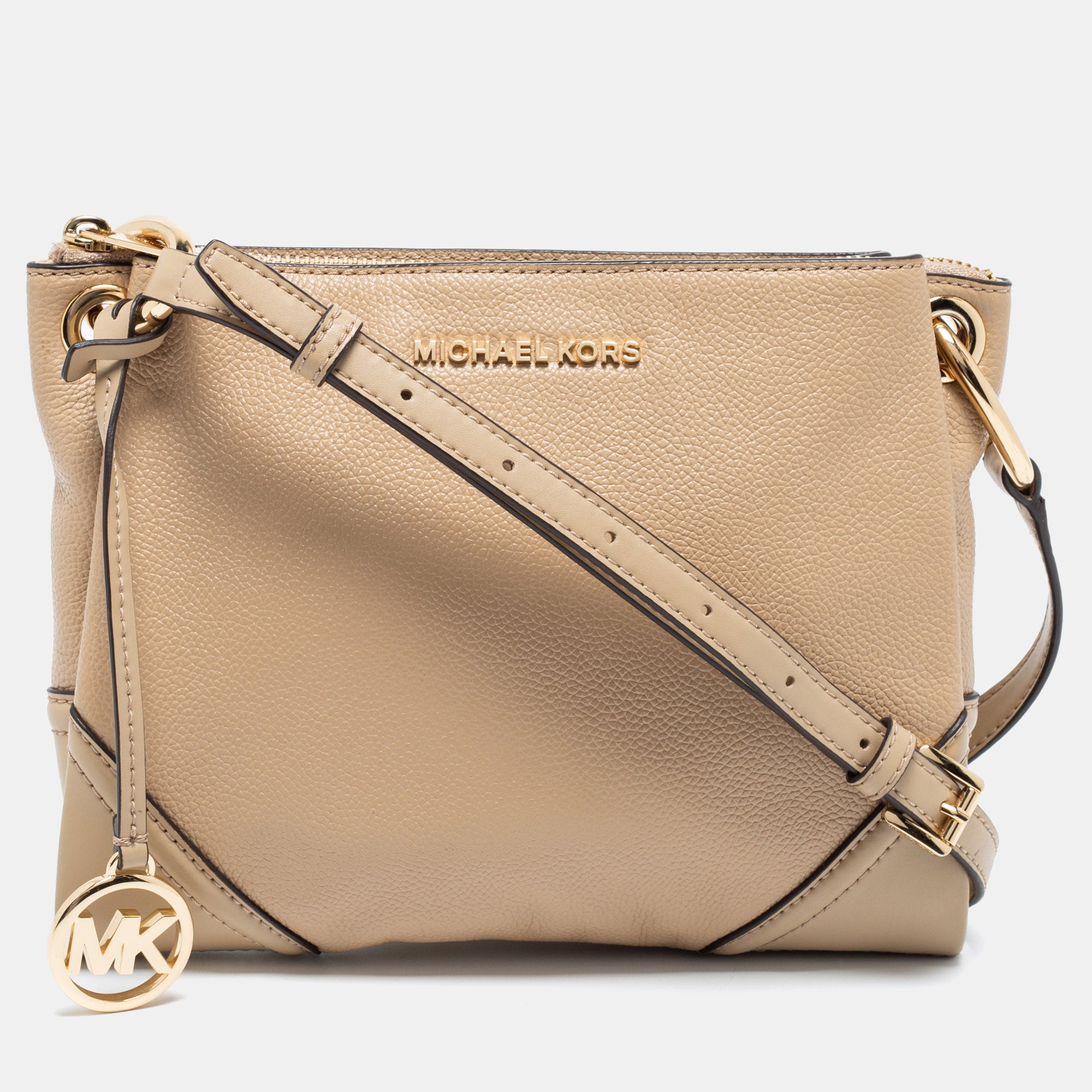 Michael kors crossbody on sale beige