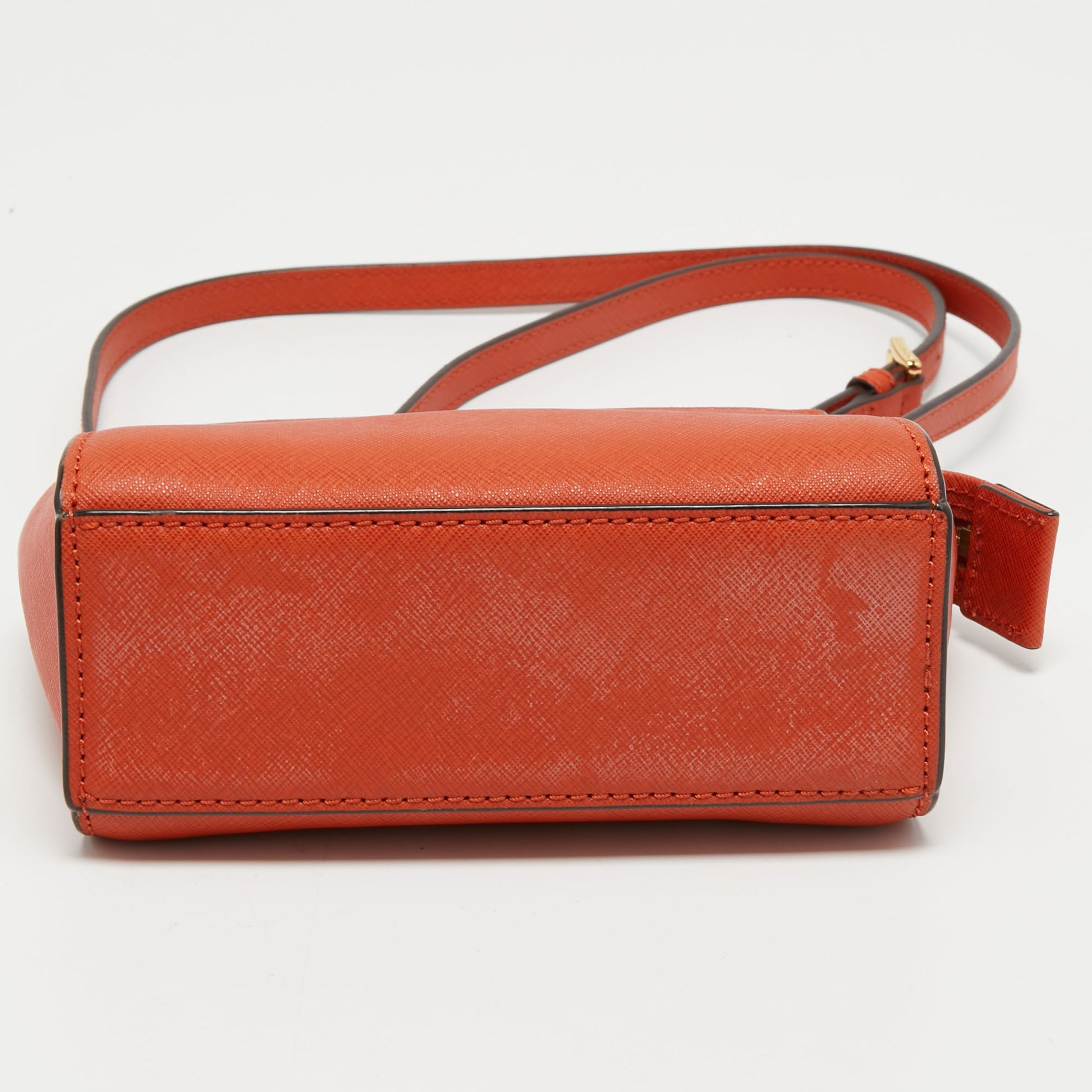Michael Kors Orange Leather Selma Crossbody Bag - ShopStyle