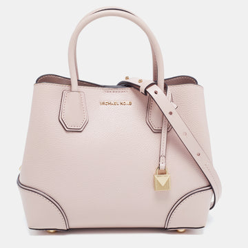 MICHAEL KORS Powder Pink Leather Mercer Gallery Satchel