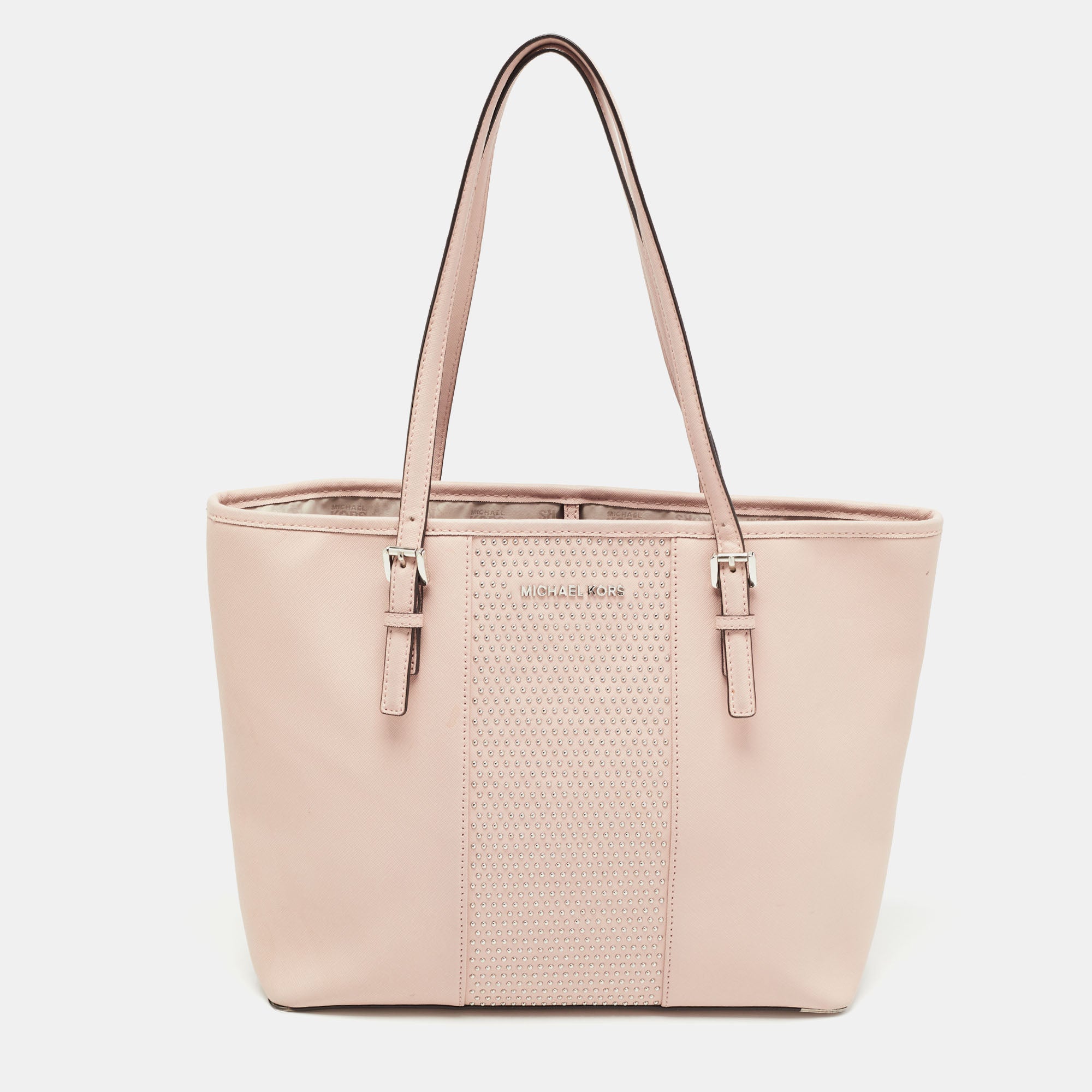 Michael kors jet set tote soft pink online