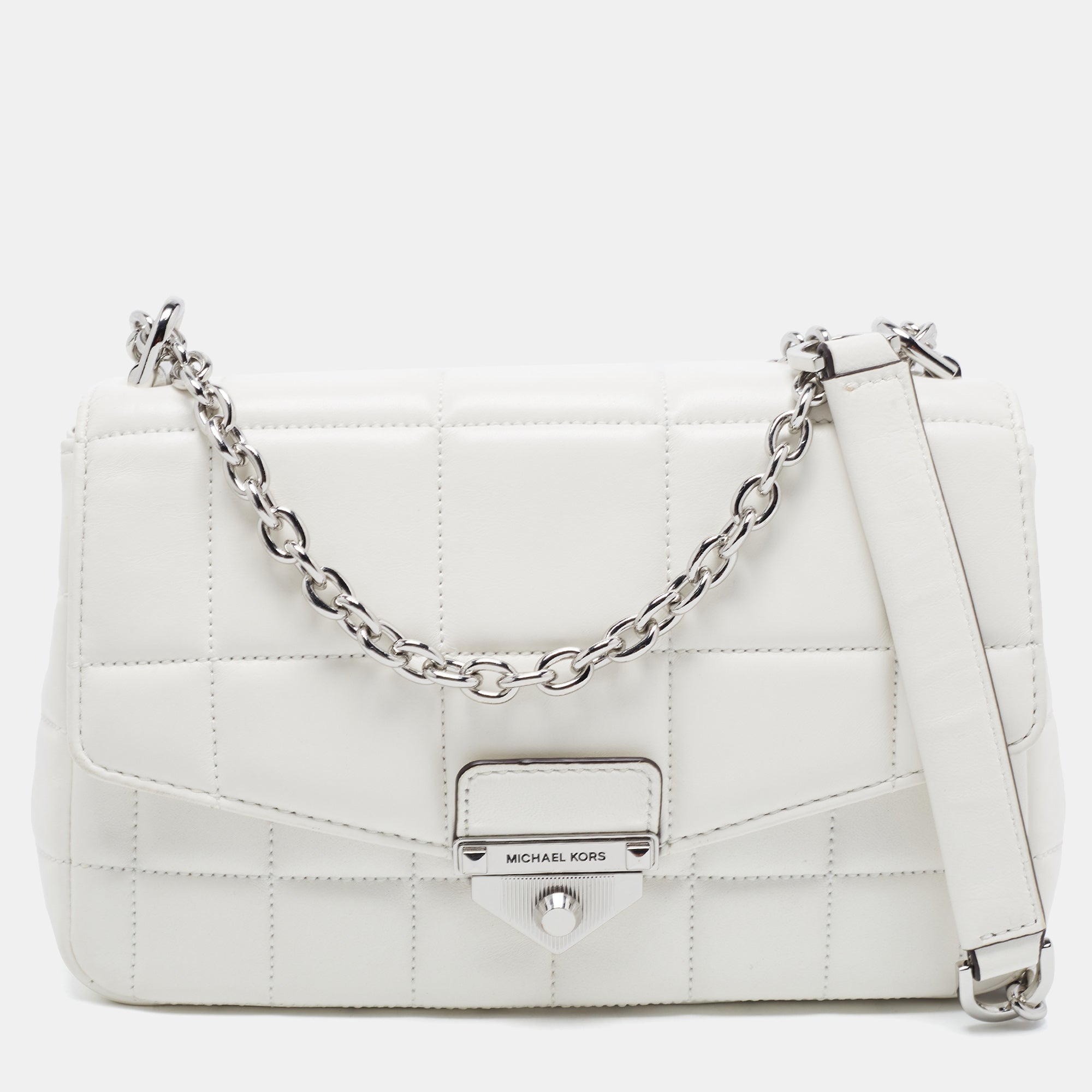 Michael kors quilted discount bag with chain