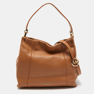 MICHAEL KORS Brown Leather Sienna Shoulder Bag