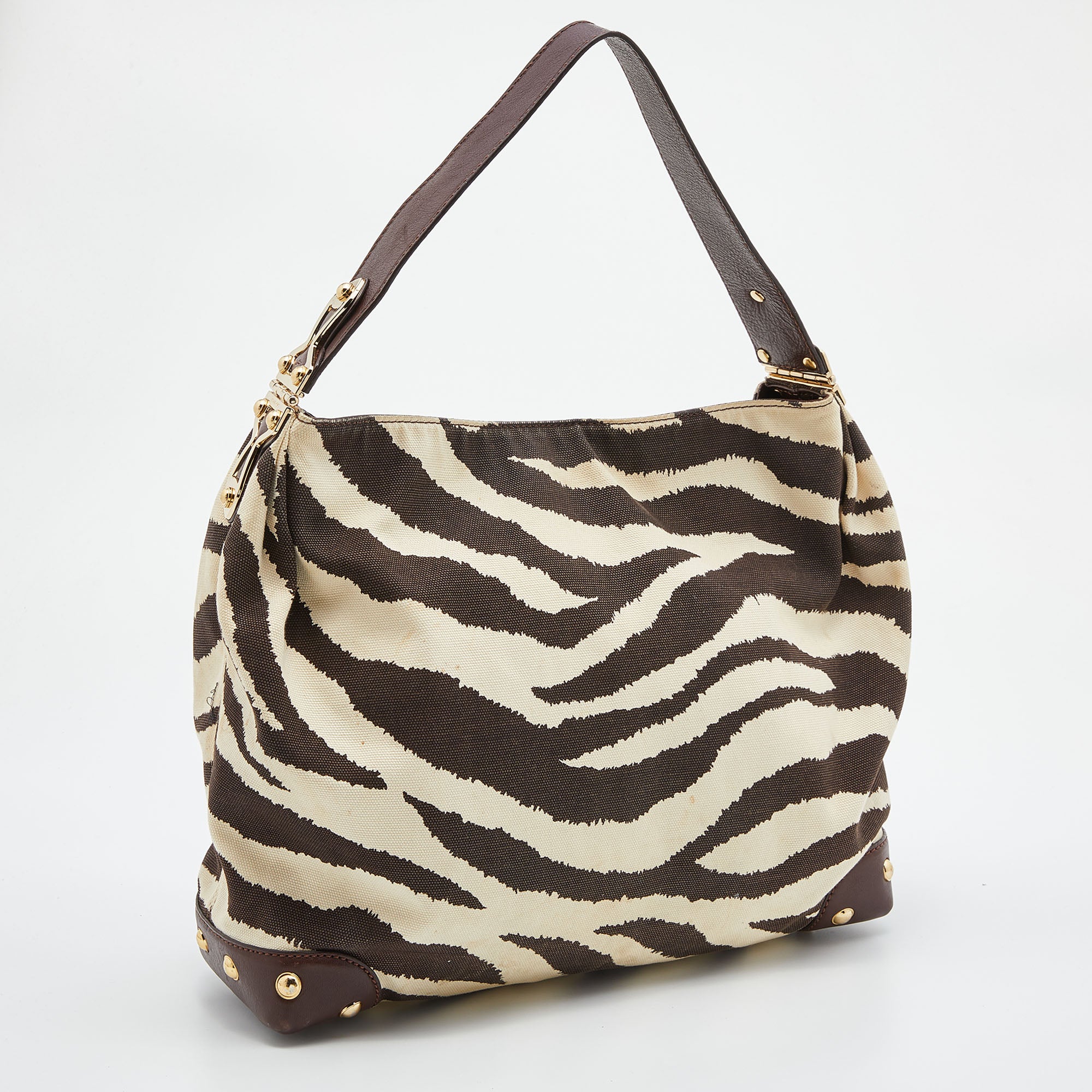 Michael kors zebra print tote hot sale