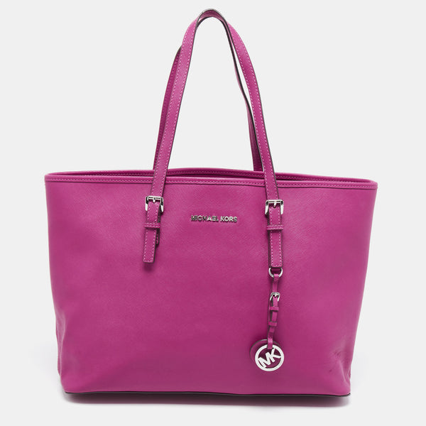 Michael kors purple on sale tote