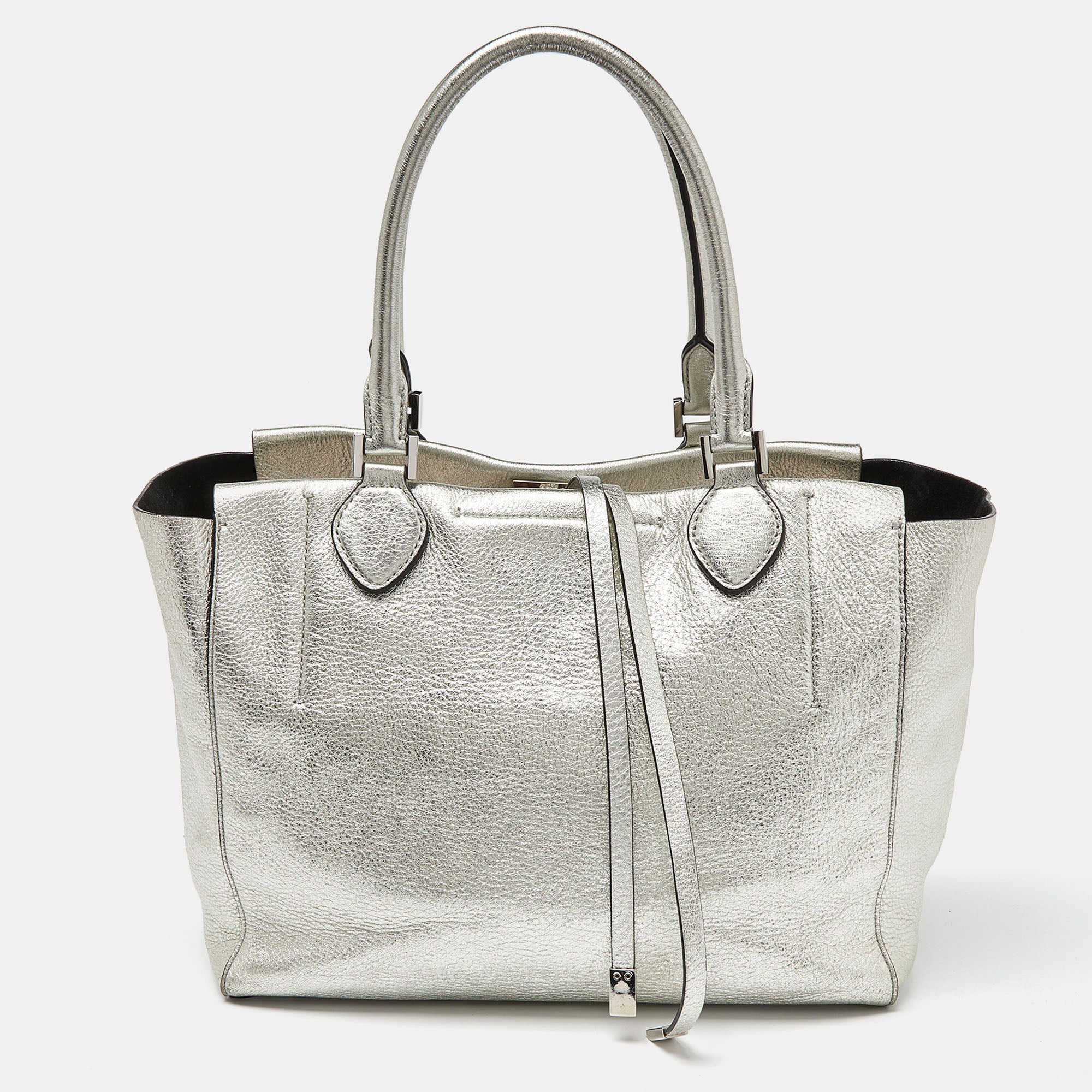 Glitter handbag Michael Kors Silver in Glitter - 25748306